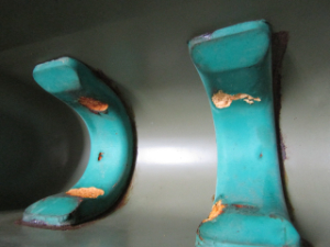 ウィルド WILD ケース内部クッション 接触部 劣化 錆付着